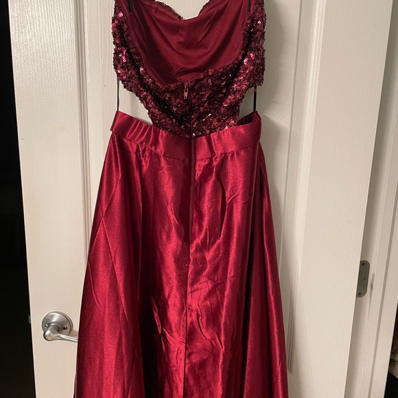 Celia Formal Sequin Two-Piece A-Line Dress - Picture 5 of 7